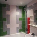 Кольорова плитка для ванної: фото зразків