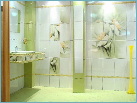 Підбираємо кахельну плитку для ванної: фото і нюанси вибору