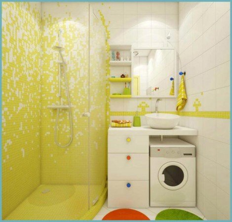 Маленька ванна кімната: дизайн інтерєру з душовою кабіною