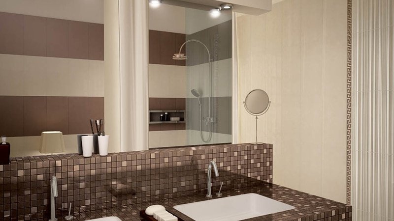 Італійська плитка для ванної кімнати: фото зразки