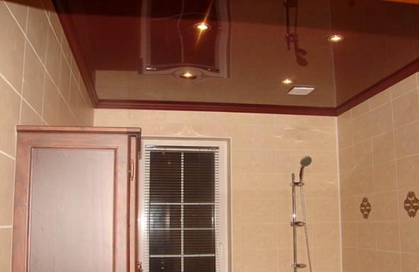 Дзеркальна стеля у ванній кімнаті, його види, плюси і мінуси