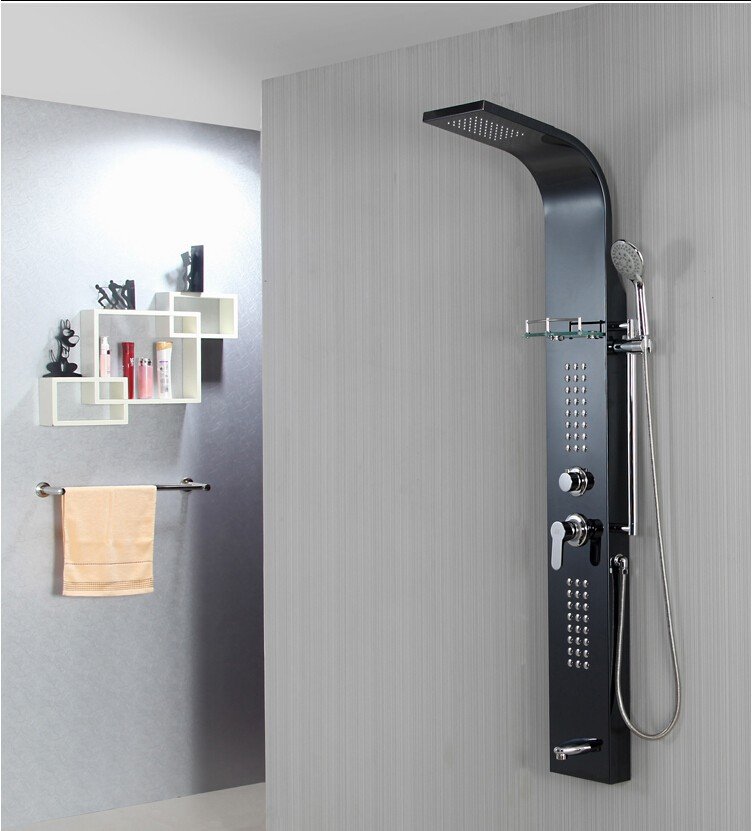 Душова панель з тропічним душем і змішувачем, які бувають види