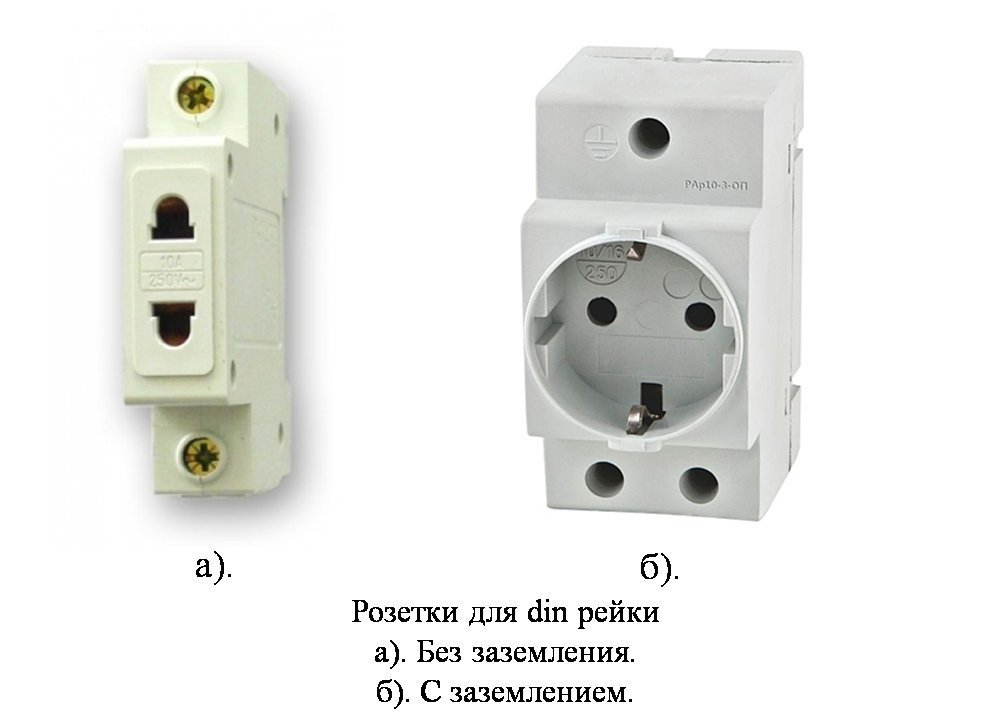 Модульні розетки на din рейку