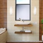 Плитка для ванної бамбук: фото жовта і блакитна кімната