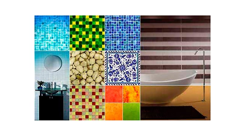Керамічна плитка для ванної: дизайн, фото колекція