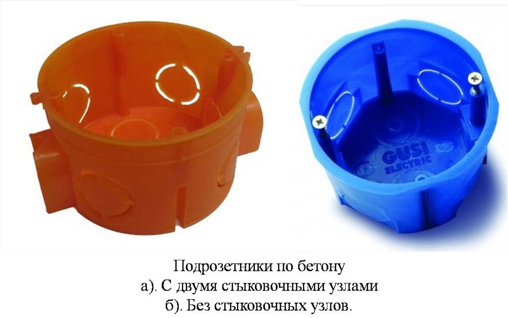 Установка підрозетника в бетонну стіну