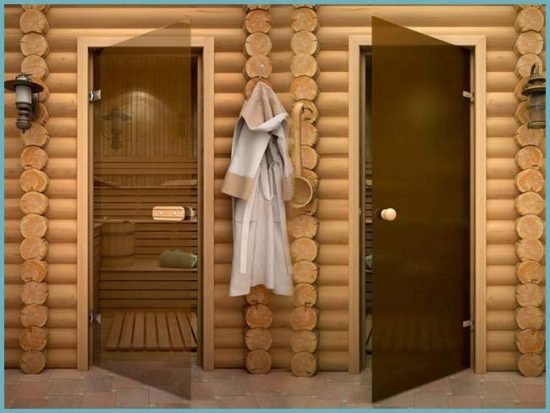 Скляні двері для сауни і лазні: особливості моделей і технологія установки своїми руками