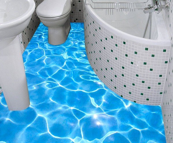 Наливна підлога у ванній: переваги і технологія монтажу