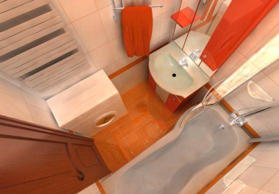 Дизайн ванної кімнати 4 кв м, рекомендації професіоналів