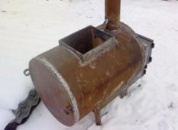 Печі для лазні своїми руками з труби: креслення, відео та фото Печі для лазні своїми руками з труби: креслення, відео та фото