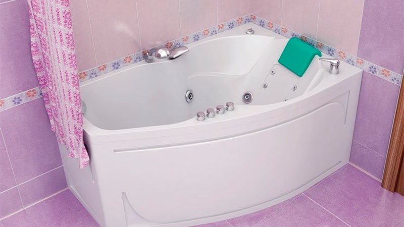 Ванни акрилові: кутові асиметричні