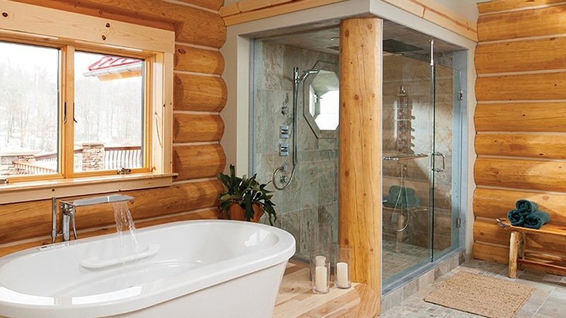 Санвузол у деревяному будинку: як зробити душову кабіну