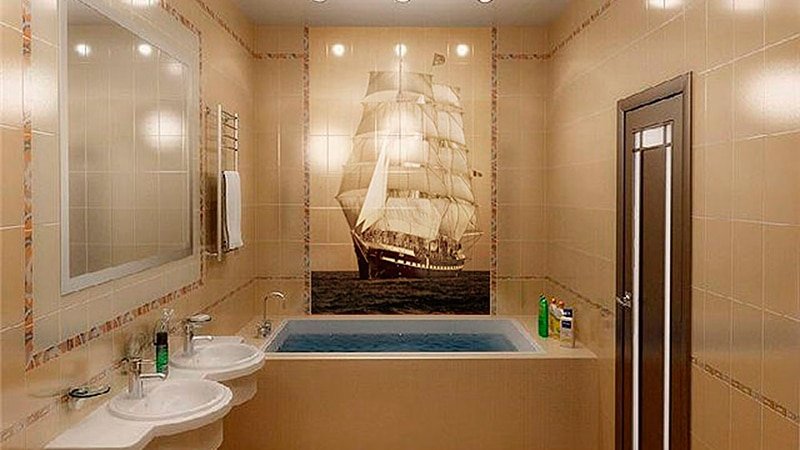 Плитка для ванної кімнати: фото дизайн інтерєру