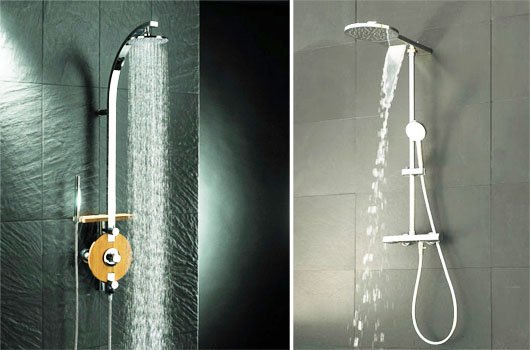 Вибираємо душові стійки зі змішувачем і верхнім душем Вибираємо душові стійки зі змішувачем і верхнім душем