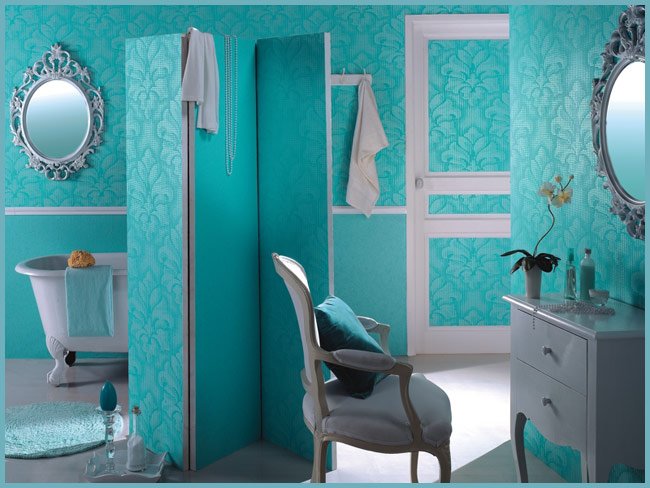 Шпалери в ванну кімнату, їх види та правила підбору