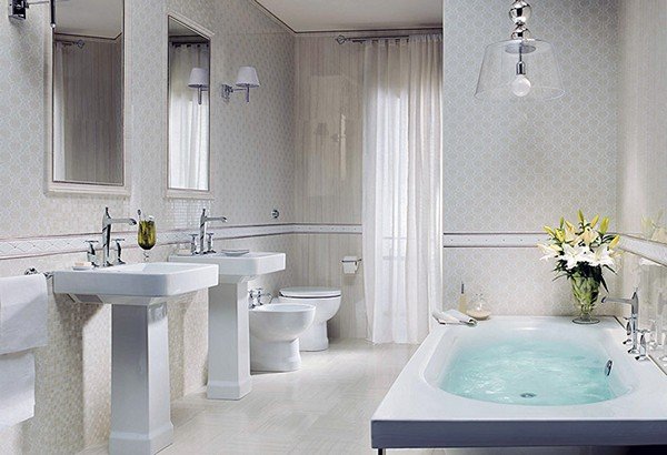 Ванні кімнати в класичному стилі: інтерєрний напрям поза часом і модою