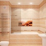 Керамічна плитка для ванної: дизайн, фото колекція