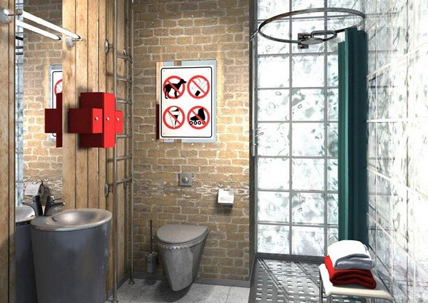 Стиль Лофт в ванній: як оформити інтерєр в цій стильової спрямованості Стиль Лофт в ванній: як оформити інтерєр в цій стильової спрямованості