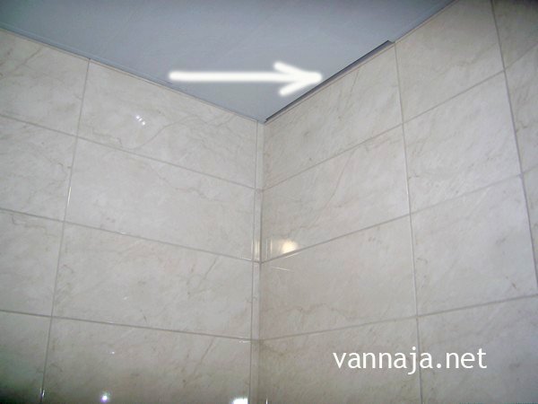 Пластиковий стеля у ванній: особливості монтажу своїми руками