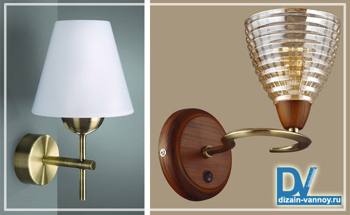 Світильники для ванної кімнати   фото, розташування і типи