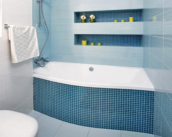 Обробка ванної кімнати плиткою: як облицювати приміщення навколо ванни, дверей, в нішах