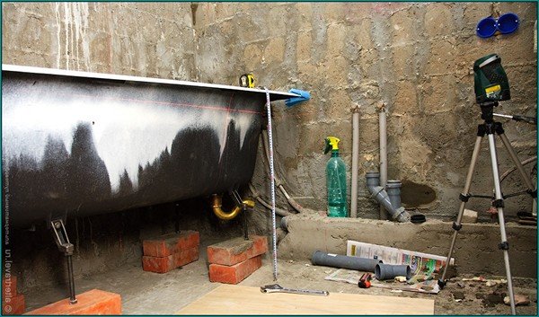 Установка ванни на цеглу: навіщо це робити і як правильно робити монтаж Установка ванни на цеглу: навіщо це робити і як правильно робити монтаж