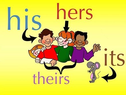 Присвійні займенники в англійській мові – правила використання з прикладами