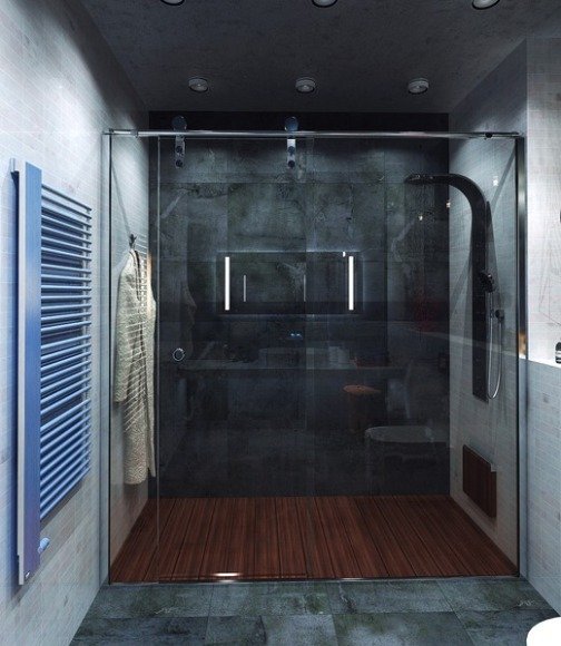 Ефектна темна ванна