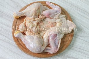 Курка фарширована млинцями: покроковий рецепт з фото