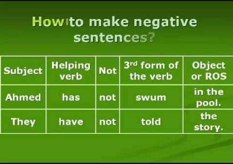 Заперечні речення в англійській мові – види речень з прикладами