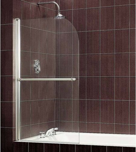 Шторки для ванної – тканинні, скляні, пластикові. Огляд. Фото.