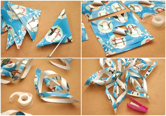 Як зробити обємні сніжинки з паперу на Новий рік своїми руками: поетапно з фото і відео