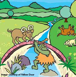 Казки англійською. THE THREE BILLY GOATS