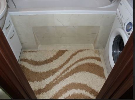 Затишна ванна кімната на 3 кв м: інтерєр в пастельних тонах