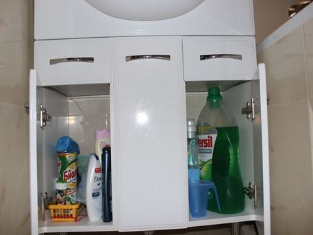 Затишна ванна кімната на 3 кв м: інтерєр в пастельних тонах