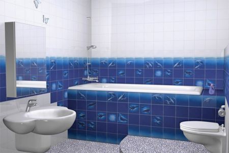 Ванна в морському стилі