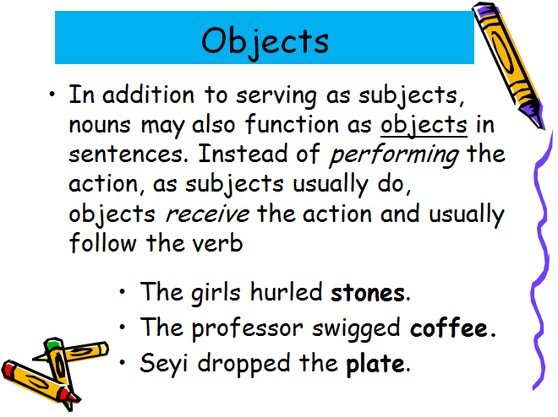 Додаток в англійській мові: що, з ким, за чим і інші чим або ким