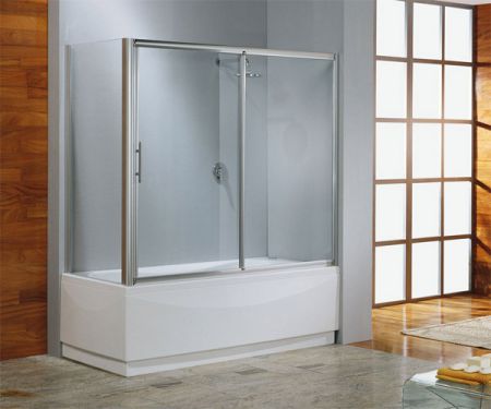 Шторки для ванної – тканинні, скляні, пластикові. Огляд. Фото.