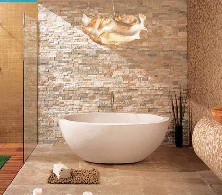 Бежева ванна. Дизайн ванної кімнати в бежевих тонах.