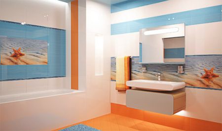 Ванна в морському стилі