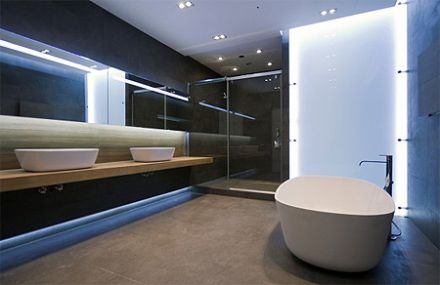 Як зробити світлове зонування ванної кімнати?