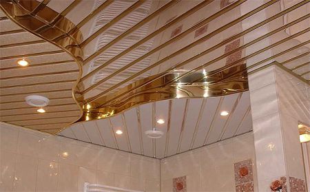 Як зробити рейкова стеля у ванній кімнаті? Фото, відео.