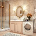 Стільниця в ванну під раковину і пральну машину: секрети вибору