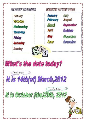 Дати в англійській мові: числа, місяці, року – скажімо грамотно завжди!