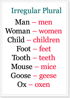 «Миші» і інші виключення у множині