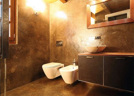 Декоративна вологостійка штукатурка для ванної. Венеціанська штукатурка (фото і відео).