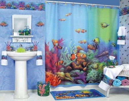 Ванна в морському стилі