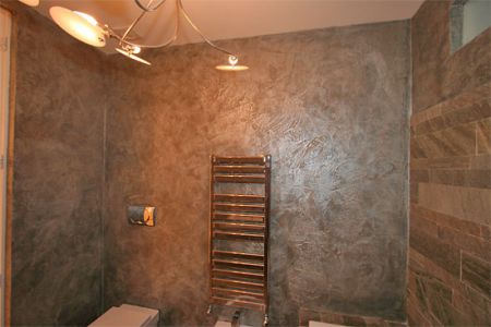 Декоративна вологостійка штукатурка для ванної. Венеціанська штукатурка (фото і відео).