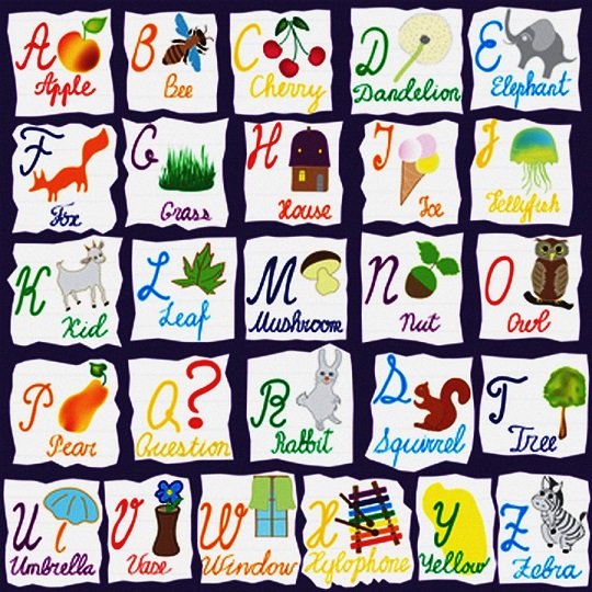 Англійський алфавіт з транскрипцією: «Welcome, Dear ABC!»