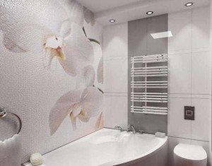 Дизайн ванної кімнати в білих тонах